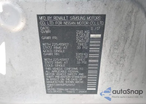 2018 Nissan Rogue Sv из США, поврежденный, VIN KNMAT2MV9JP529257